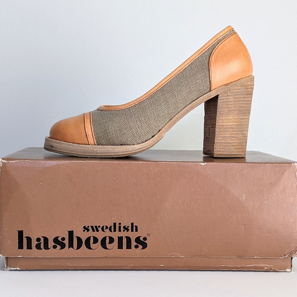 NWT Swedish Hasbeens Forest Pump 37